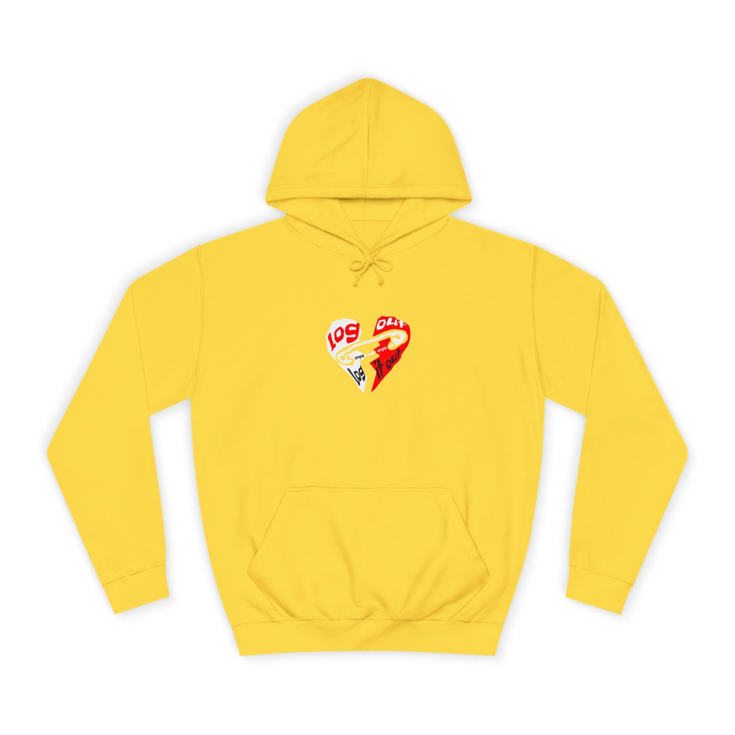 Unisex Log it out Hoodie with Heart Design | Comfortable Sweatshirt for Any One| Perfect for Events, Gifts