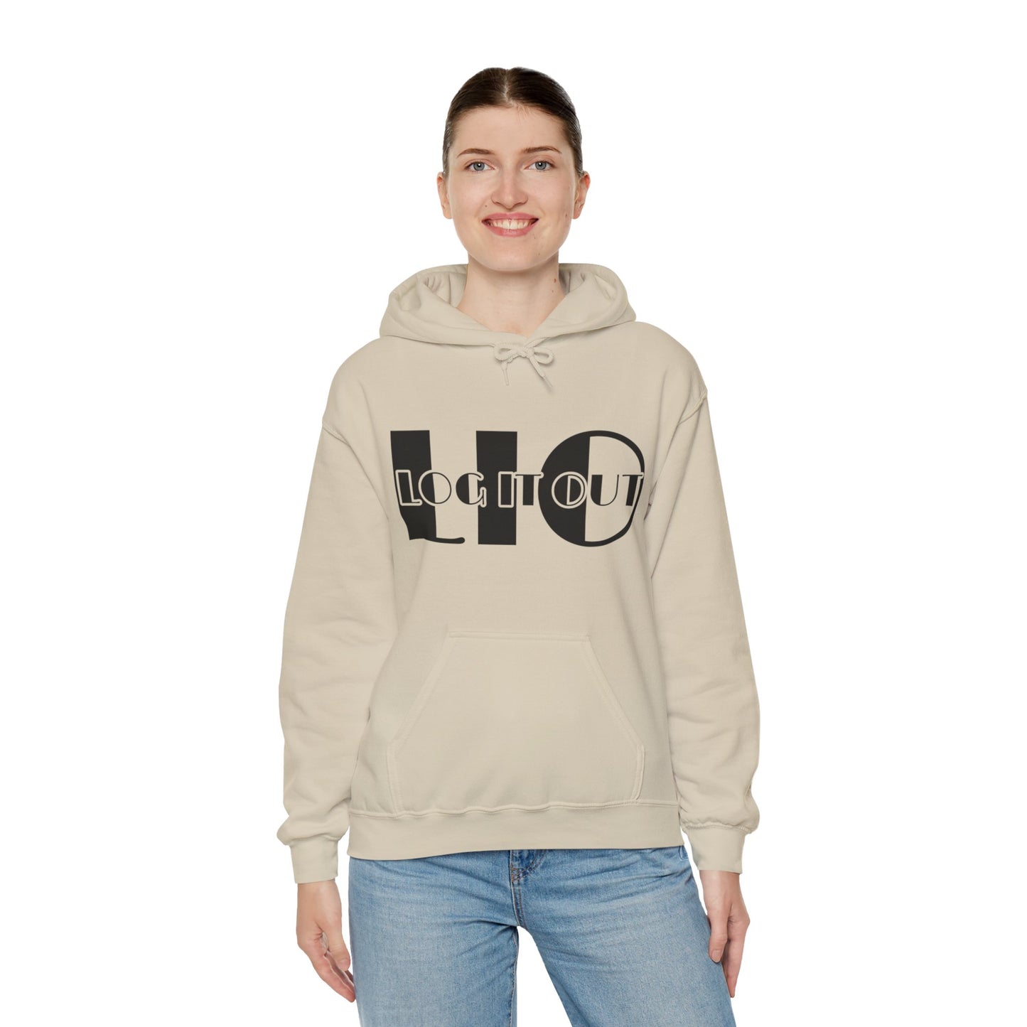 Log it out Unisex Heavy Blend™ Hooded Sweatshirt