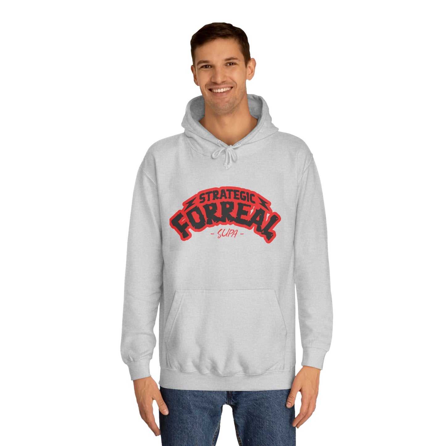 Unisex Hoodie - Strategic Forreal Design, Perfect for Casual Wear