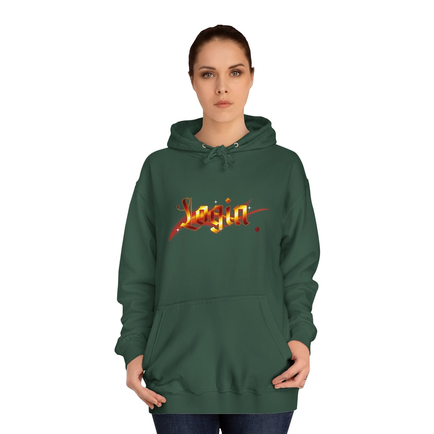Aesthetic 'Login' Unisex Hoodie, Cozy Trendy Wear, Gift for Any One, Warm Casual Style, Trendy Hoodie