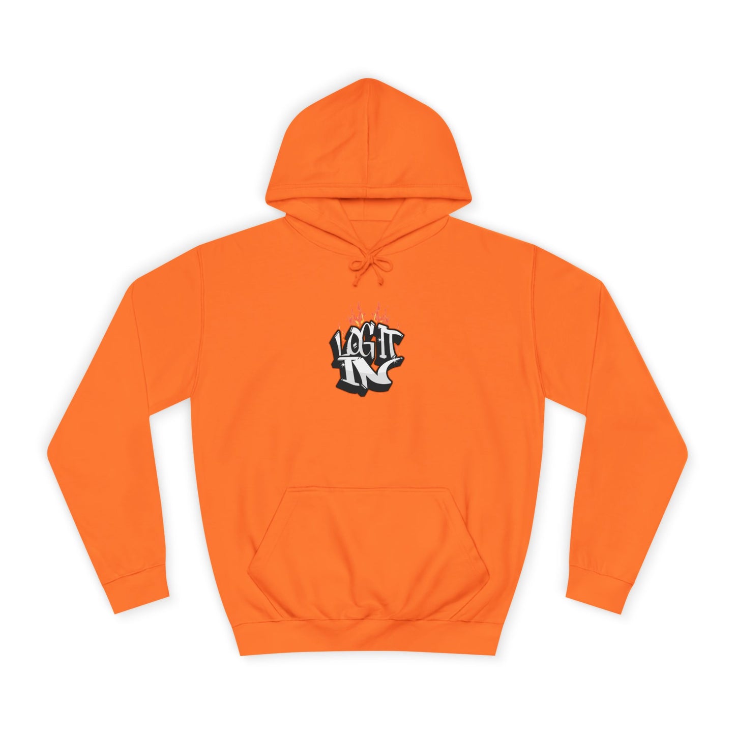 Stylish Unisex Log it in Hoodie, Casual Streetwear, Graphic Pullover, Trendy Everyday Wear, Cozy Hoodie