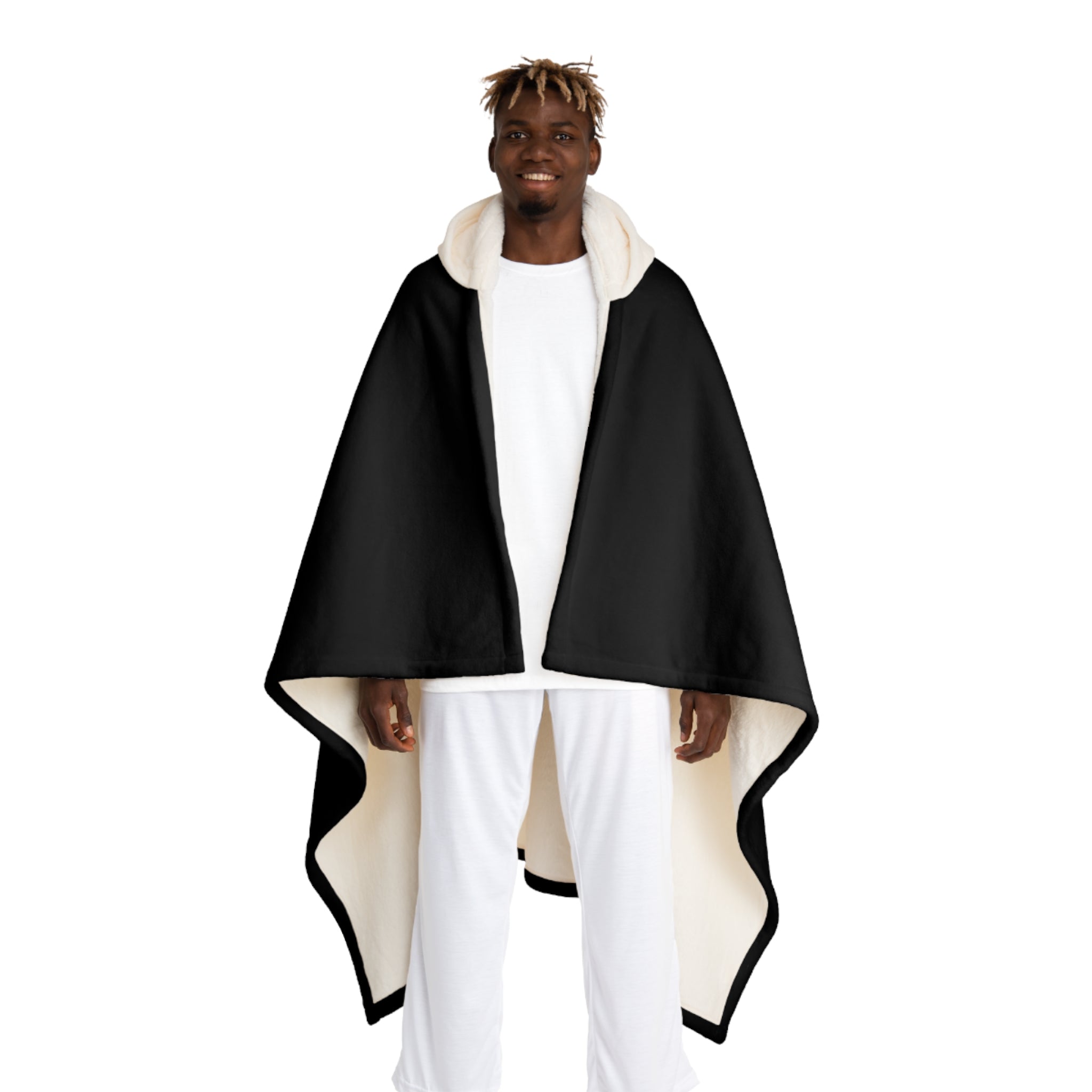 Hooded Sherpa Blanket - Log it in Hooded Fleece Throw