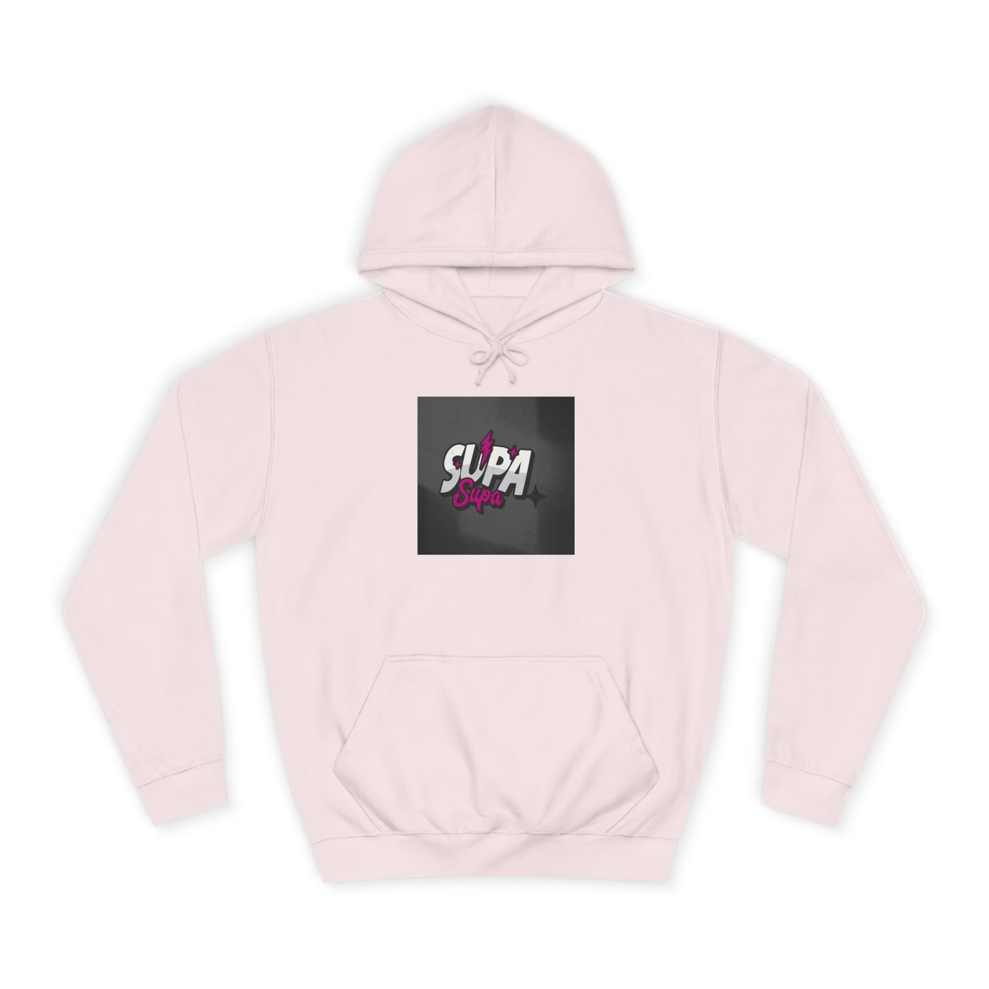 Trendy Unisex Hoodie with Fun 'Supa' Design, Cozy Streetwear, Perfect for Students, Gifts,