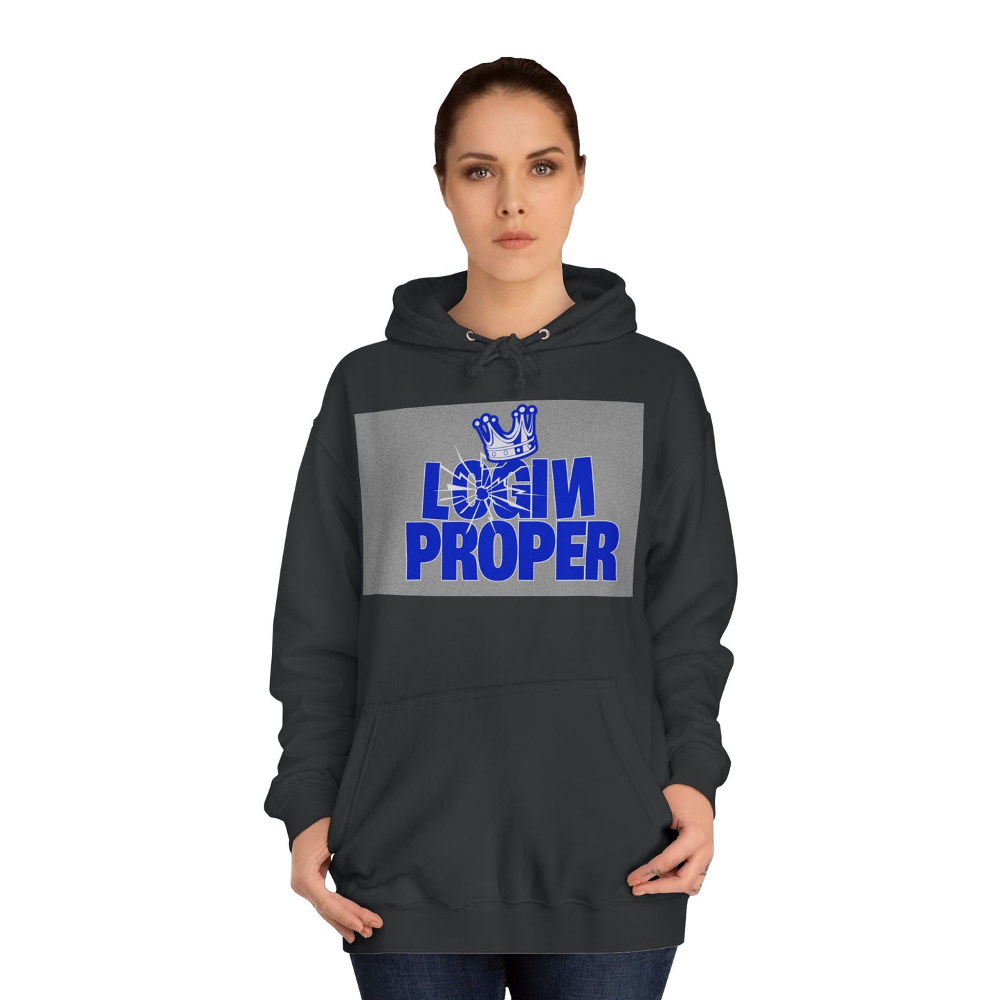 Unisex Hoodie - 'Login Proper' Trendy Spirit Wear, Casual Streetwear, Gift, Cozy Lounge Sweatshirt