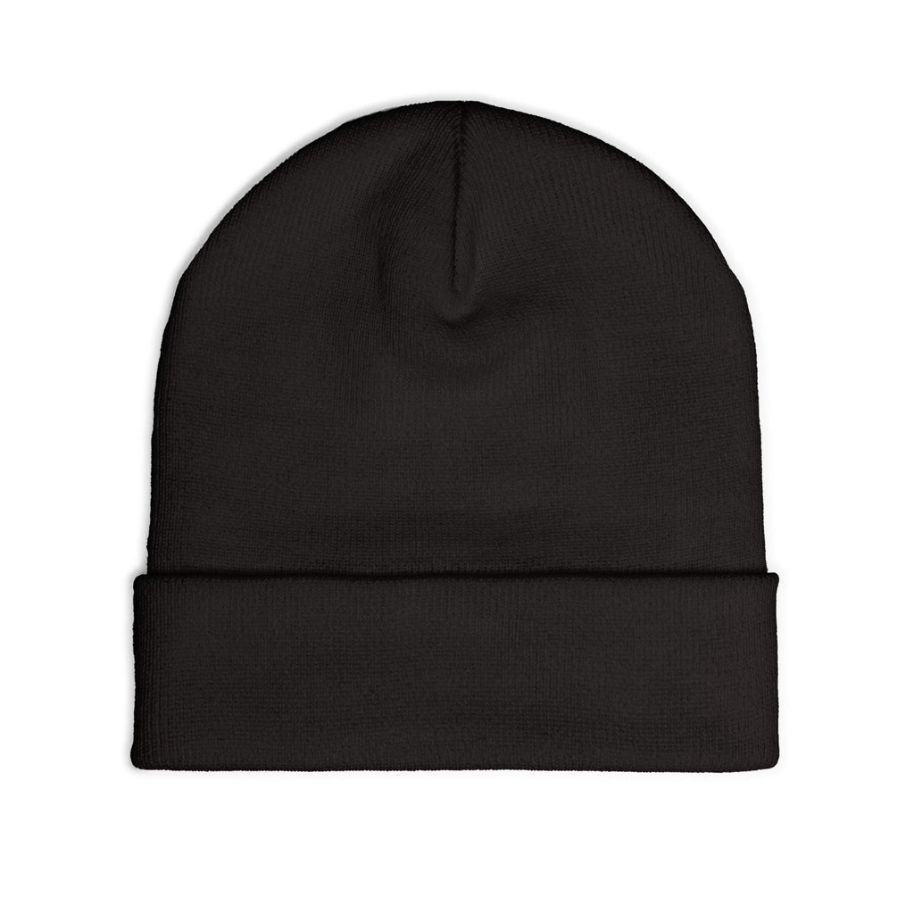 Embroidered 'LOG OUT' Knit Beanie — Gnome Humor Winter Hat