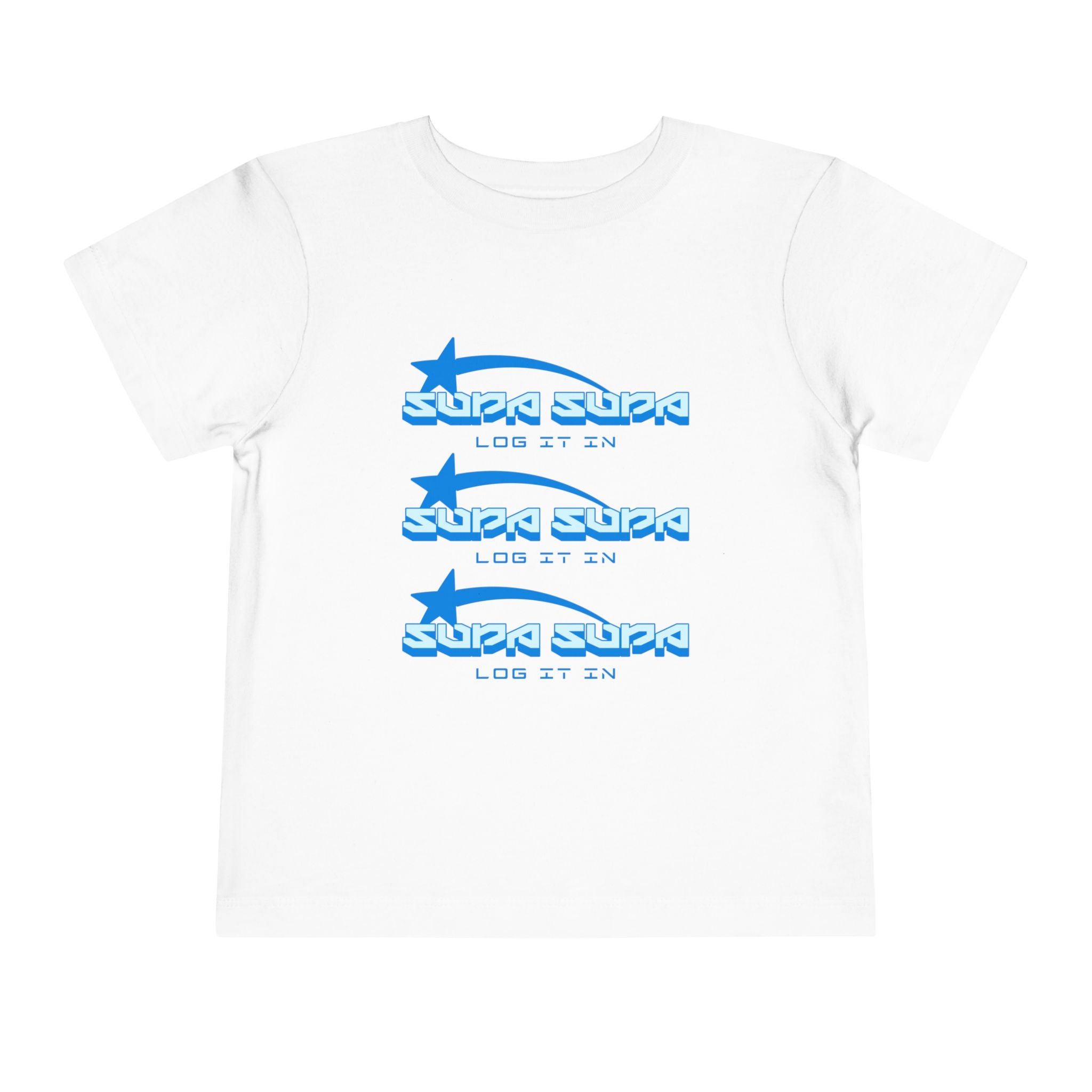 Toddler Tee — Blue Star 'Supa Supa' Graphic Shirt