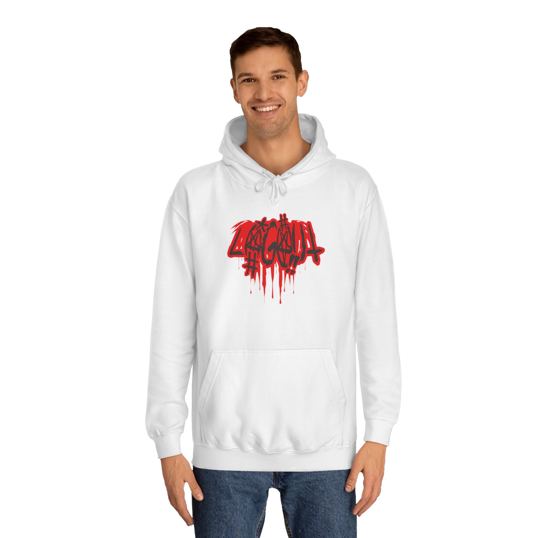 Bold Graffiti log out Hoodie, Unisex Streetwear, Comfortable Casual Wear,