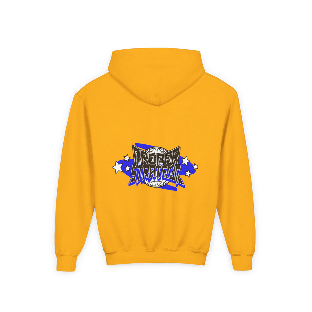 Youth Hoodie — 'Strategic' Graphic Pullover for Kids