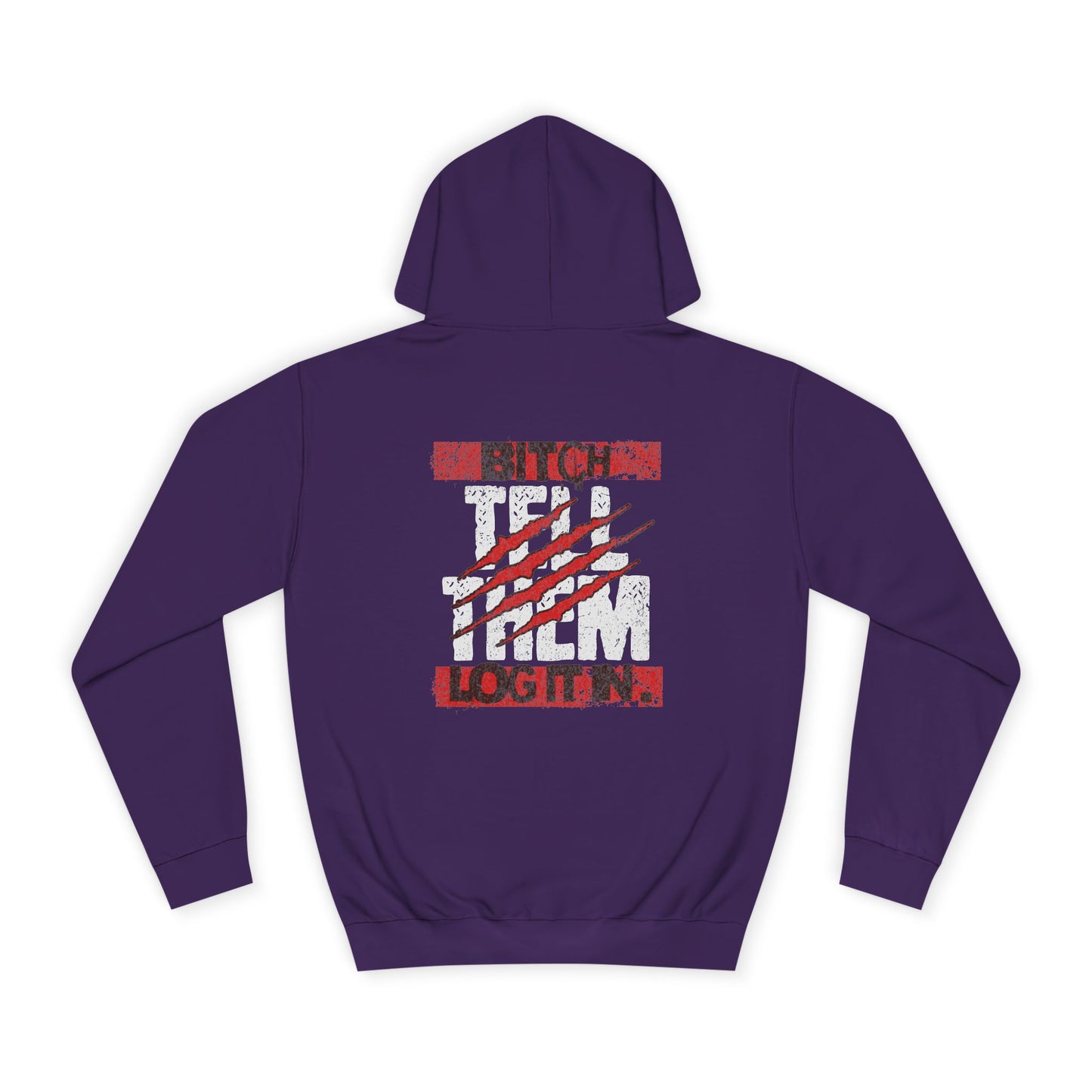 Unisex 'TELL THEM LOG IT IN' Hoodie with Graphic Design, Cozy Sweatshirt, Trendy Apparel,Gift, Casual Wear, Perfect for Trendy Life