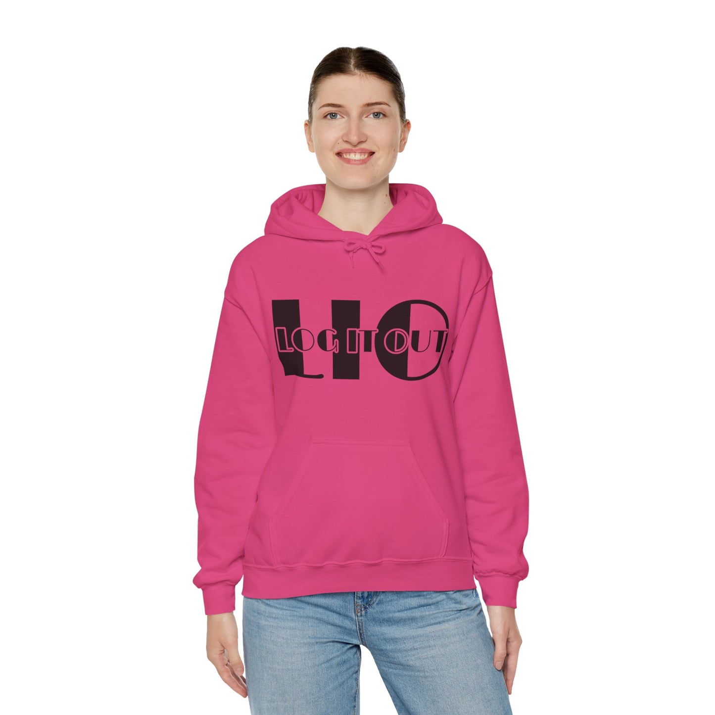 Log it out Unisex Heavy Blend™ Hooded Sweatshirt
