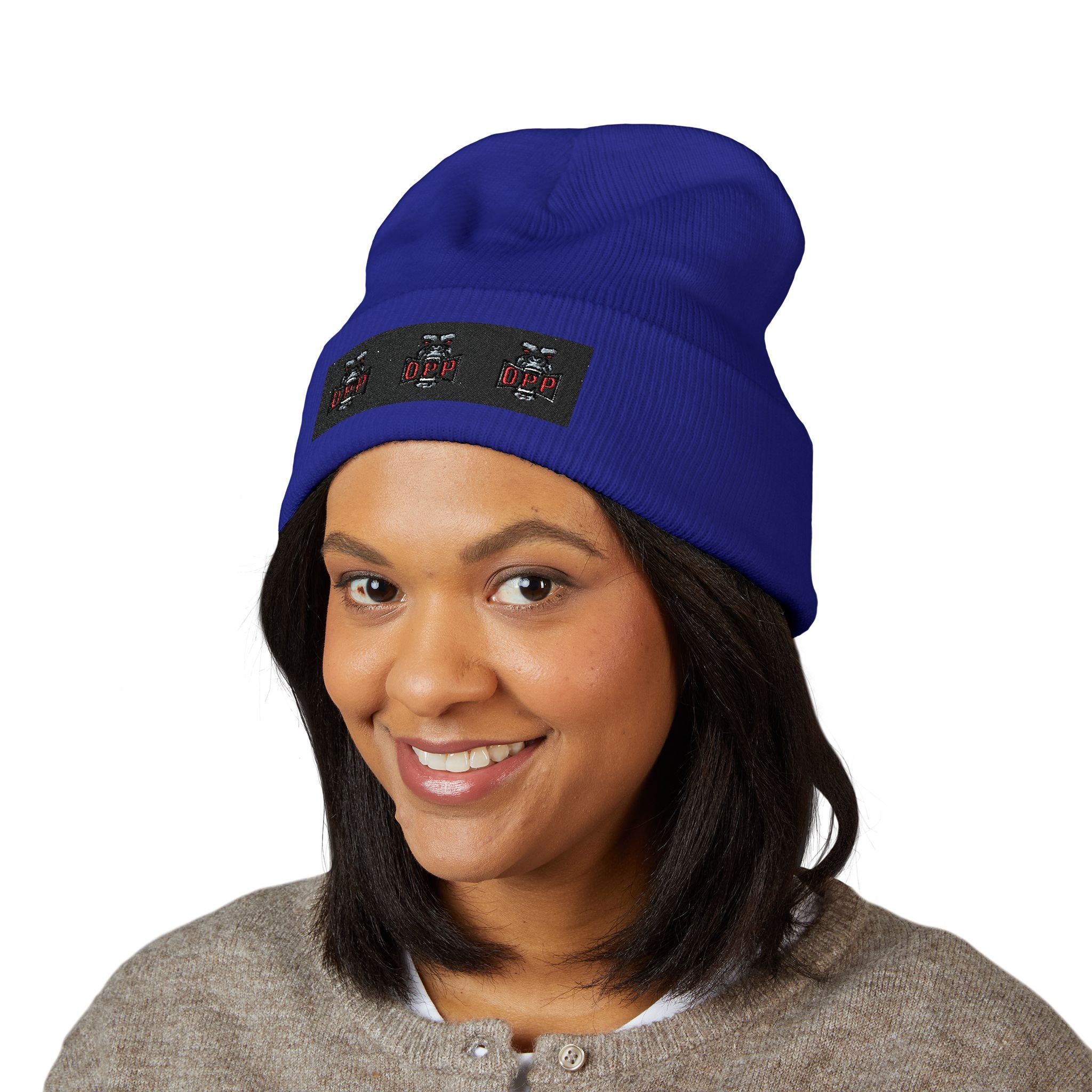 Embroidered OPP Cuffed Beanie — Musician Winter Hat