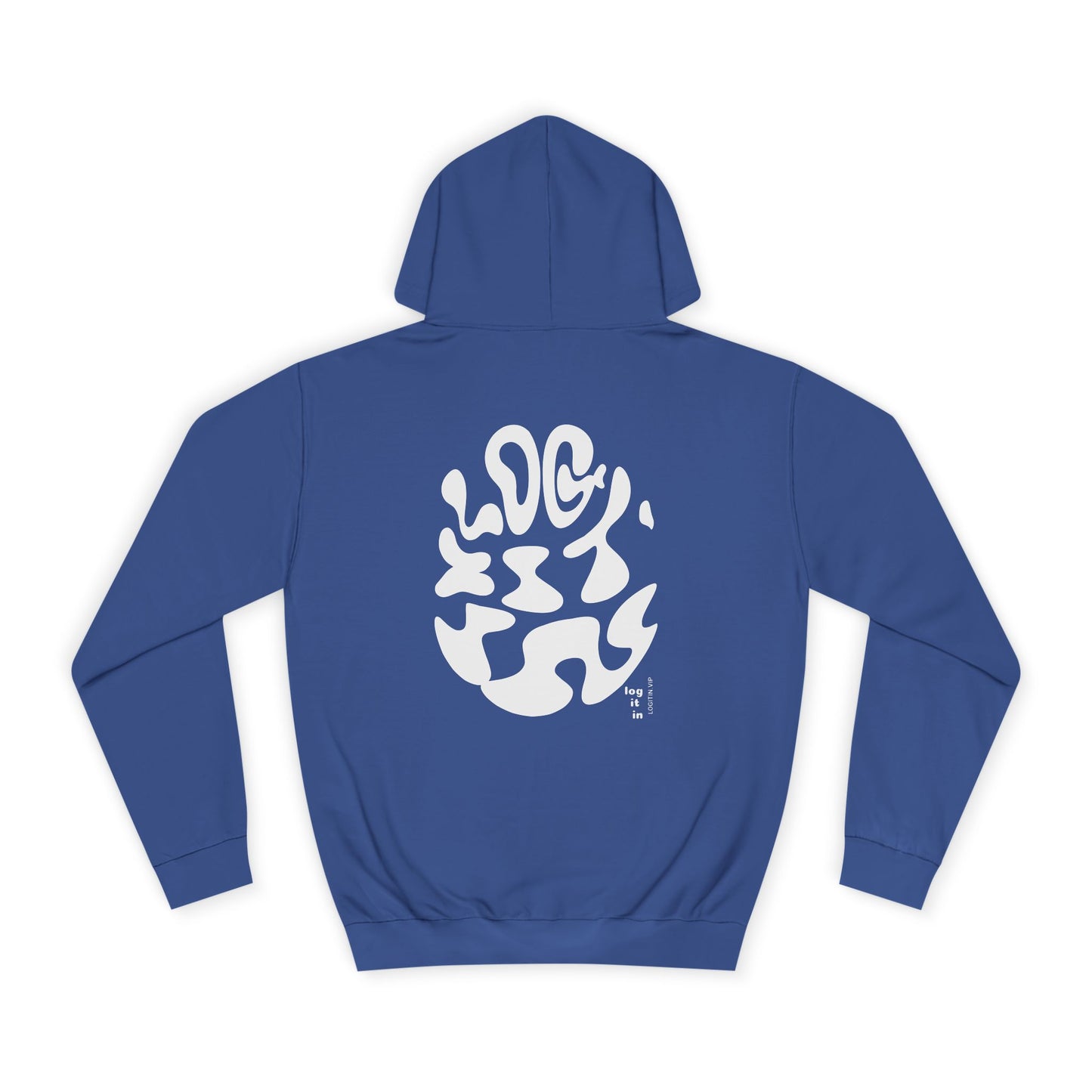 Unisex LOG IT IN Hoodie with Abstract Design - Cozy Sweatshirt for Casual Wear, Gift, Trendy Fashion