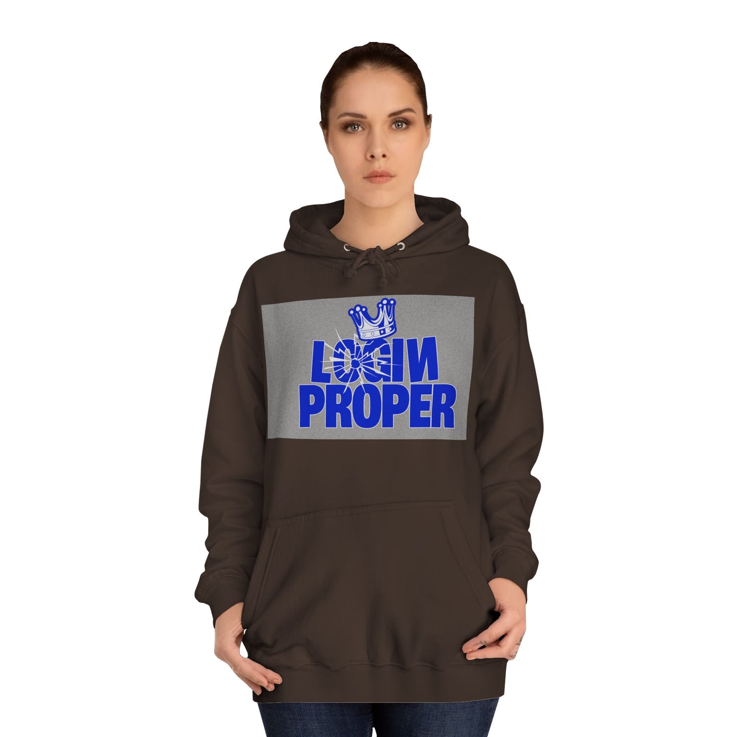 Unisex Hoodie - 'Login Proper' Trendy Spirit Wear, Casual Streetwear, Gift, Cozy Lounge Sweatshirt