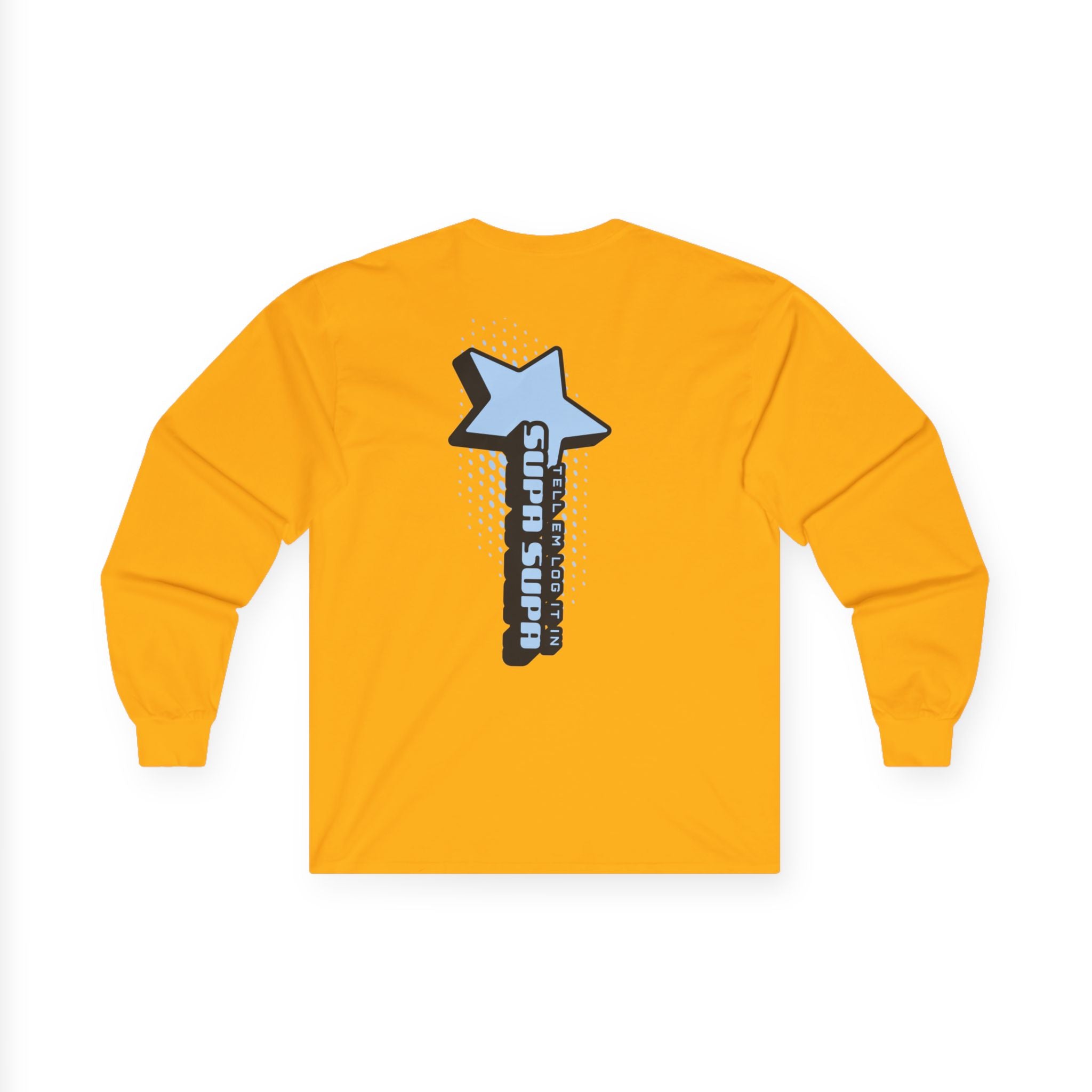 Star Wand Long Sleeve Tee — "Tell em log it in" Graphic Shirt