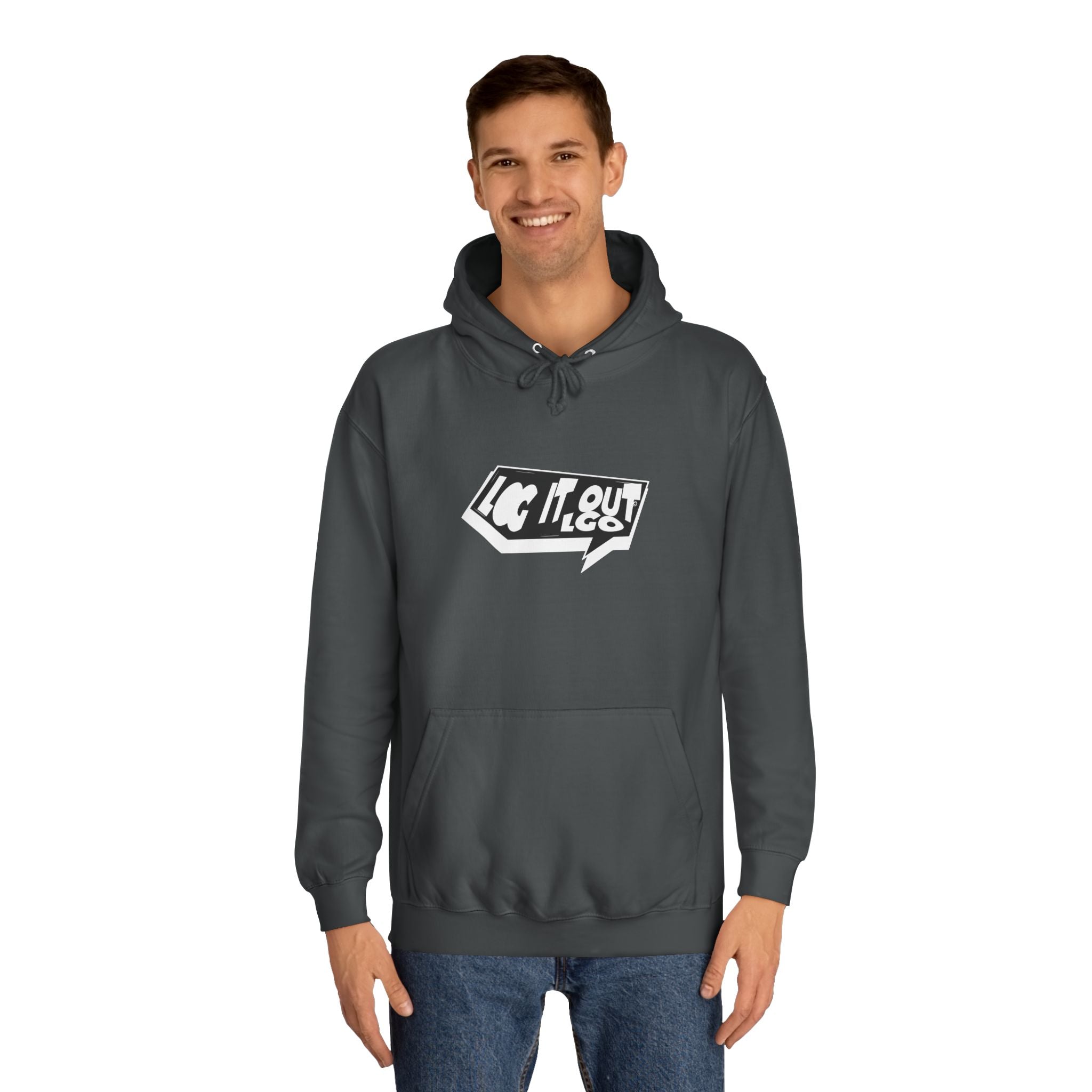 Chill Vibes Unisex Log it out Hoodie - Perfect for Campus Wear, Gifts, Casual Outfits, Fall/Winter Style, Cozy Fashion