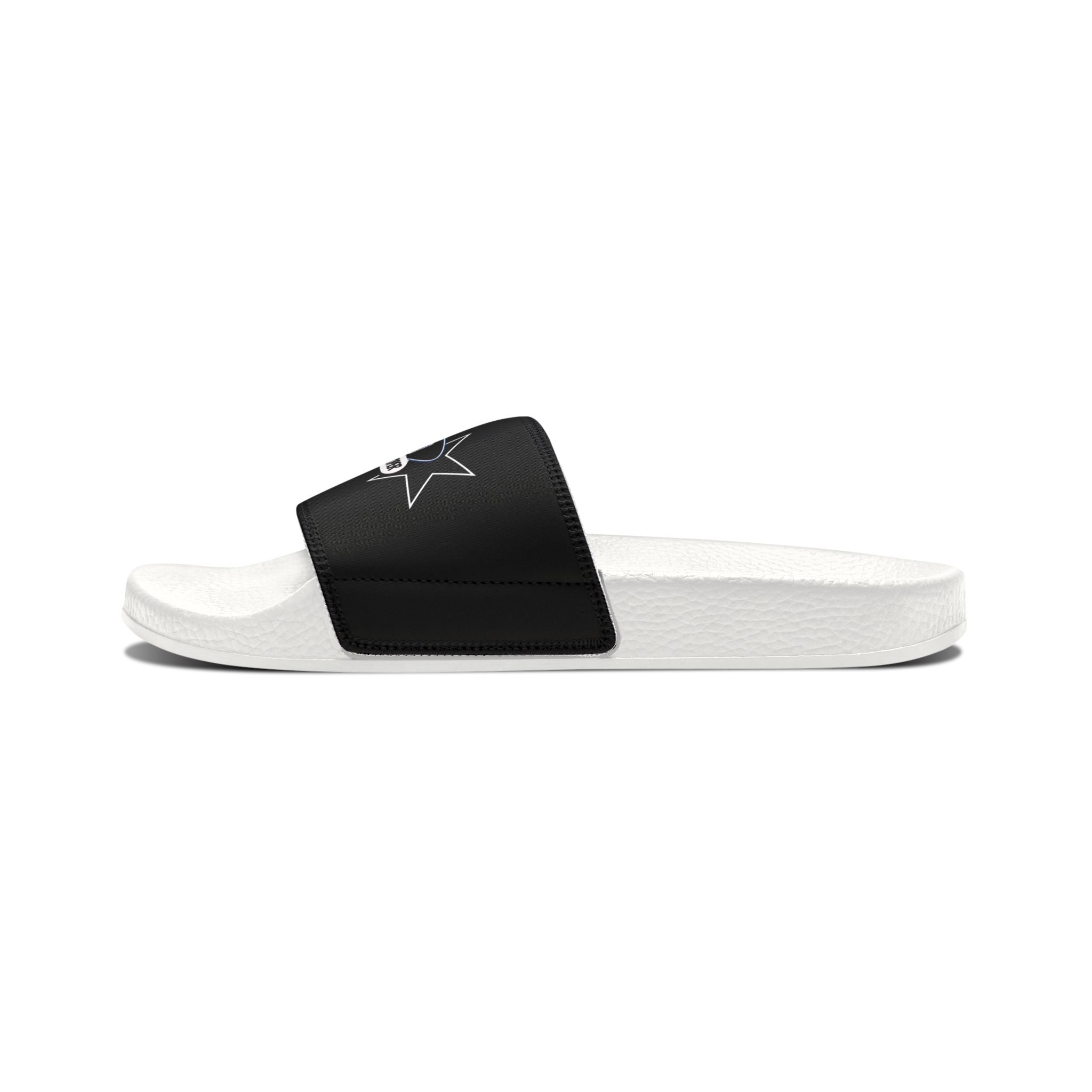 Women’s Slide Sandals with Removable Strap — "Real proper" Logo