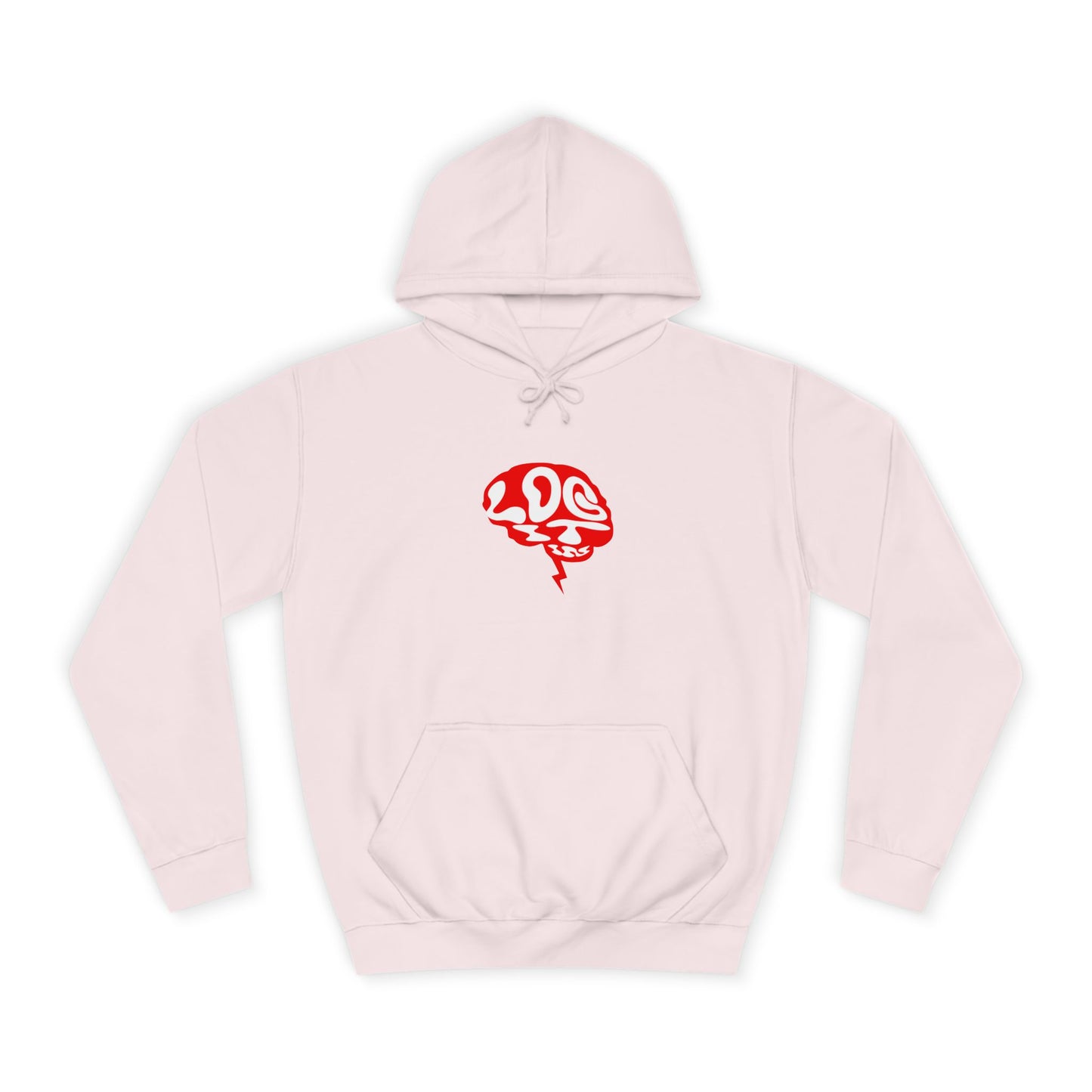Unisex Log it in Hoodie with Unique Brain Design, Casual Wear, Trendy Apparel, Festive Occasions, Graphic Hoodie