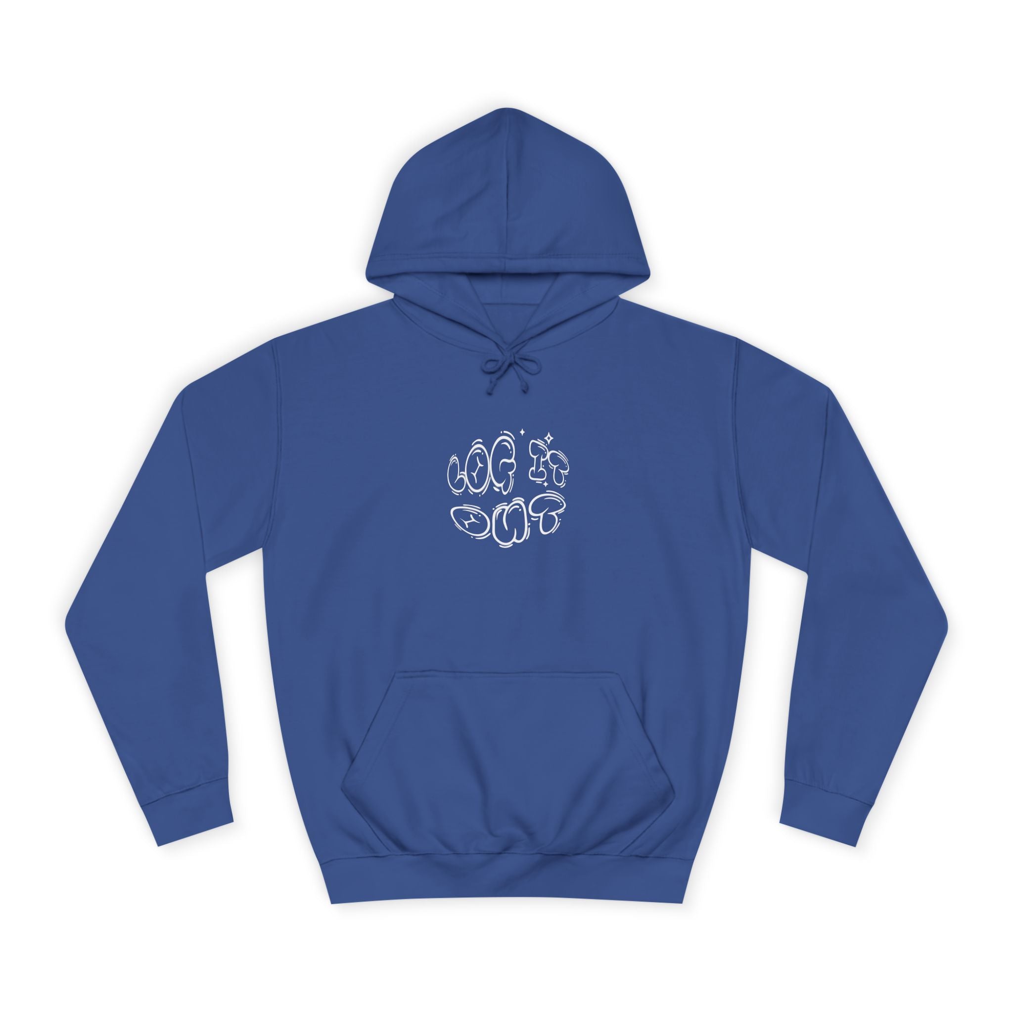 Cozy Unisex Hoodie - "Log It Out" Graphic - Perfect for Casual Wear, Gift