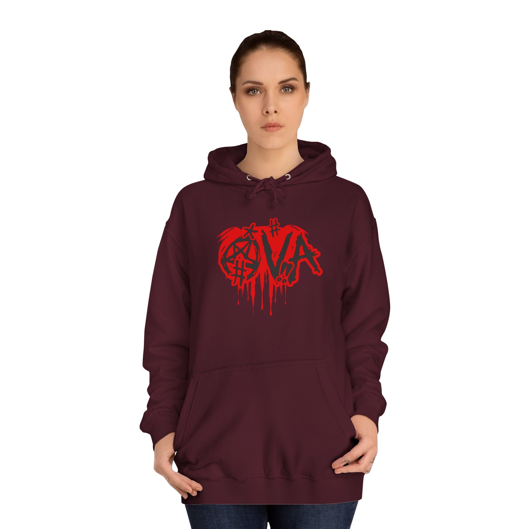 Edgy Unisex Hoodie with Graffiti-Style Print, Urban Streetwear, Apparel, Gift for any body, Casual Fashion