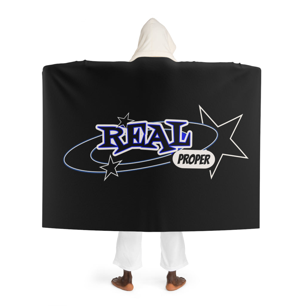 Hooded Sherpa Blanket - "Real Proper" Fleece Hooded Throw