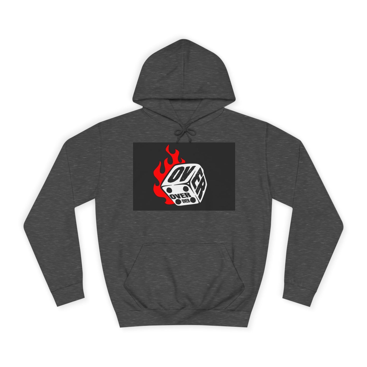 OVER Graphic Hoodie, Oversized Sweatshirt, Trendy Unisex Hoodie, Gift, Casual Layering Top