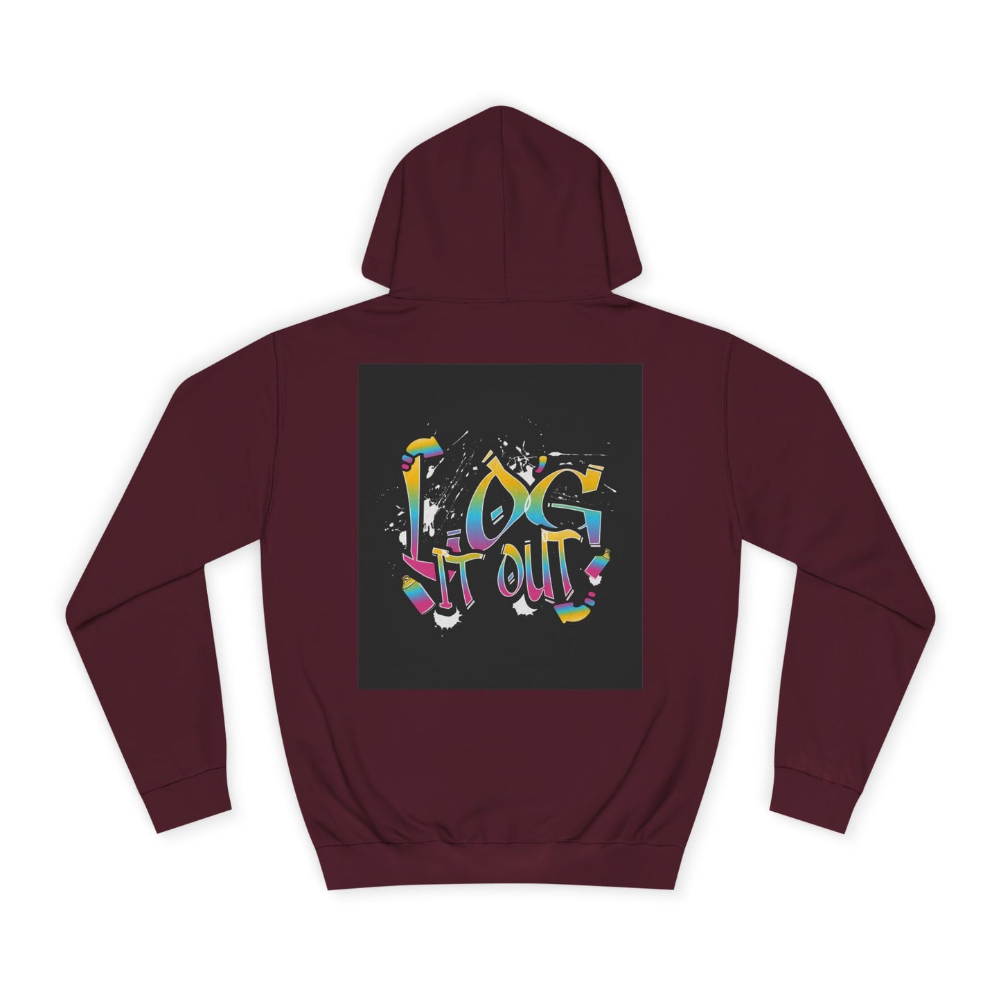 Colorful Unisex log it out Hoodie - Perfect for Students, Casual Wear, Gifts, Relaxed Style, trendy wear