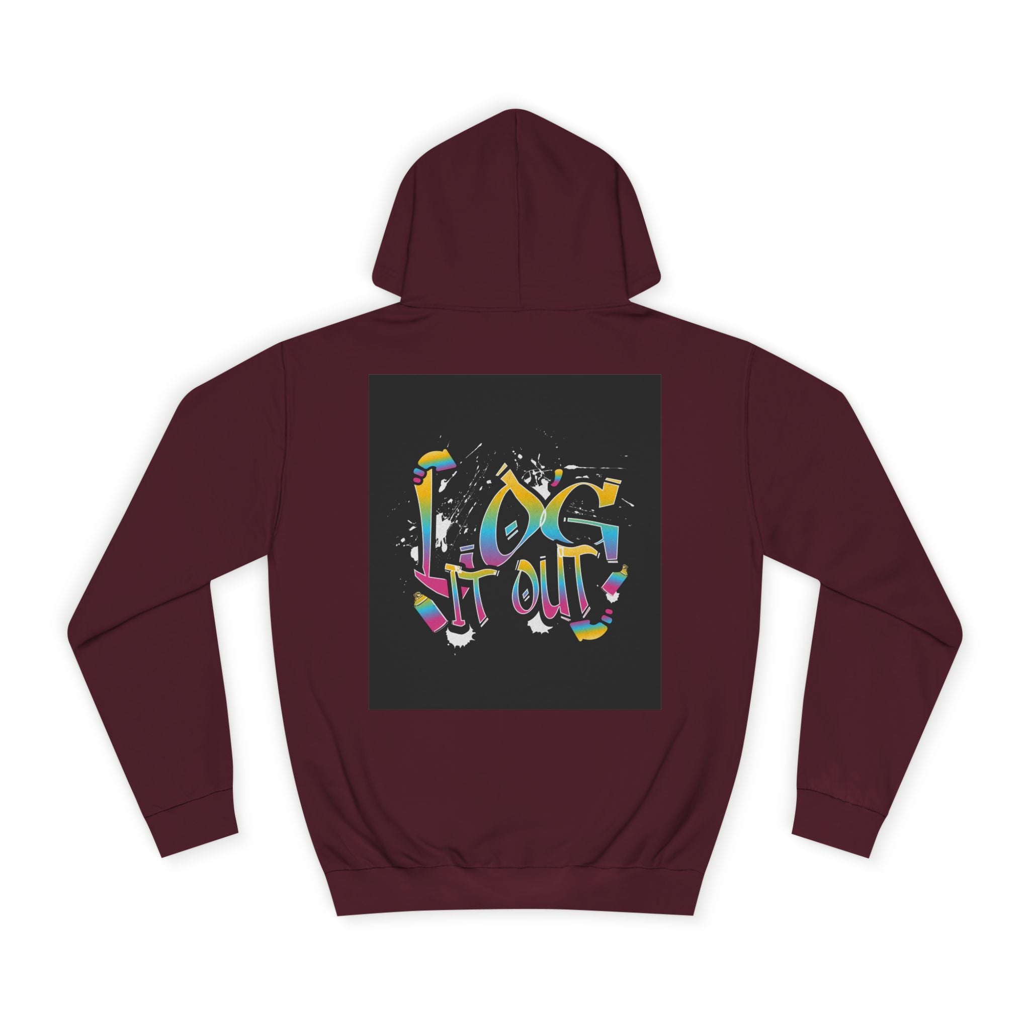 Colorful Unisex log it out Hoodie - Perfect for Students, Casual Wear, Gifts, Relaxed Style, trendy wear