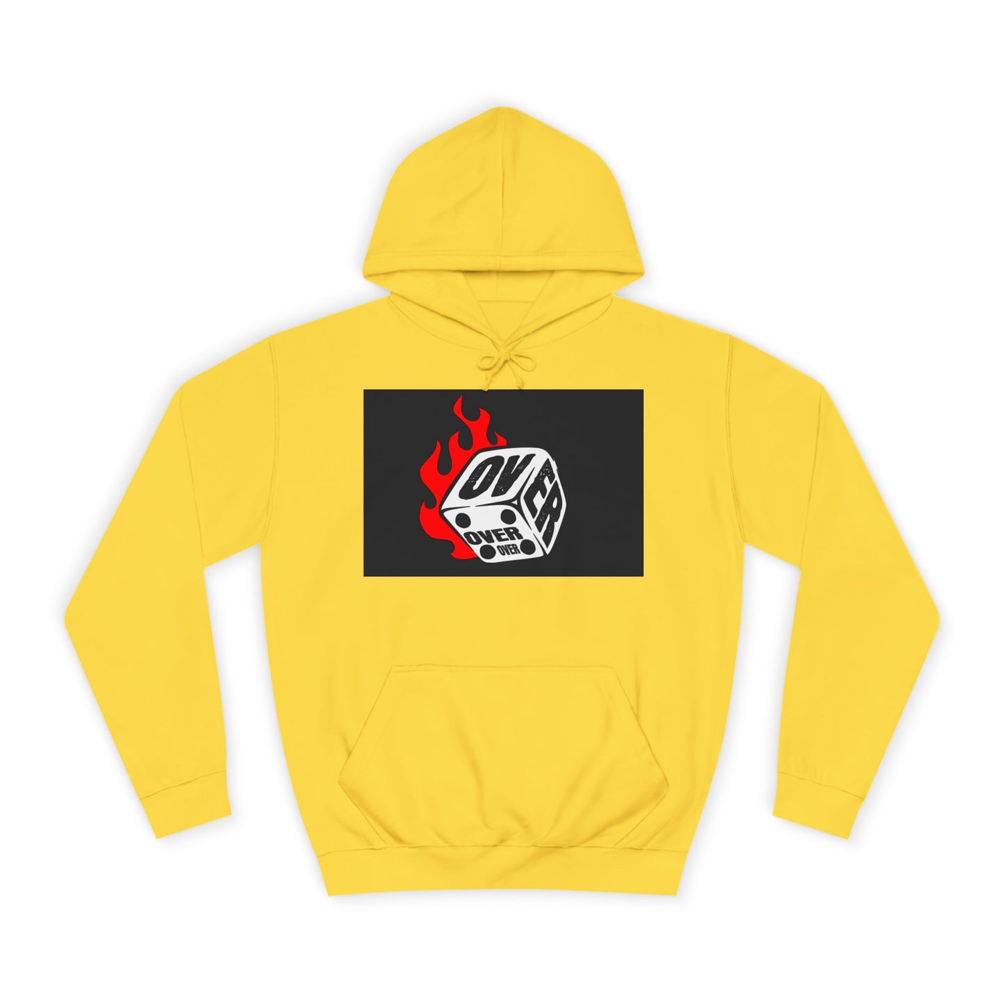 OVER Graphic Hoodie, Oversized Sweatshirt, Trendy Unisex Hoodie, Gift, Casual Layering Top