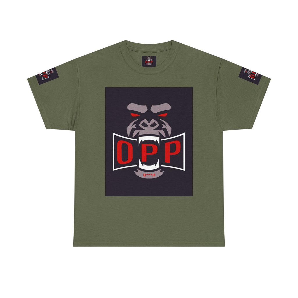 Gorilla OPP Graphic Tee — Bold Red & Black Urban Streetwear Shirt