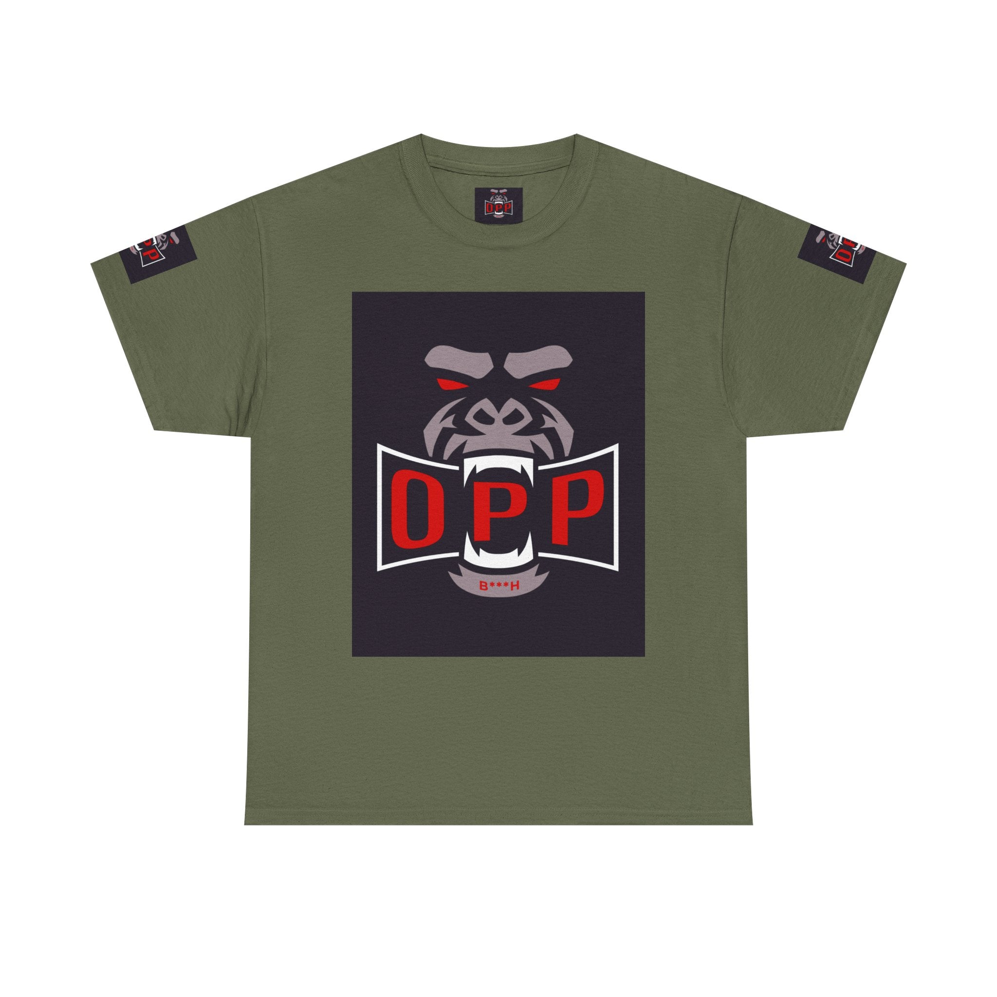Gorilla OPP Graphic Tee — Bold Red & Black Urban Streetwear Shirt