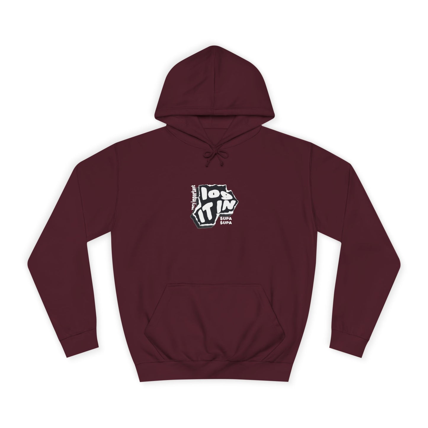 Unisex Log it in Hoodie with Graphic Design, Casual Wear, Trendy Apparel, perfect gift, Streetwear Style
