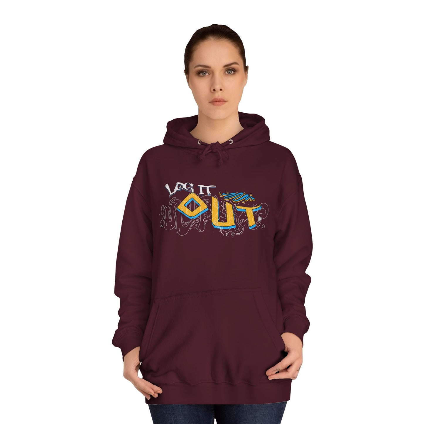 Unisex Log it out Hoodie - Stylish Casual wear, Perfect Gifts, Days Out, Summer Events, Coziness & Trendy Vibes