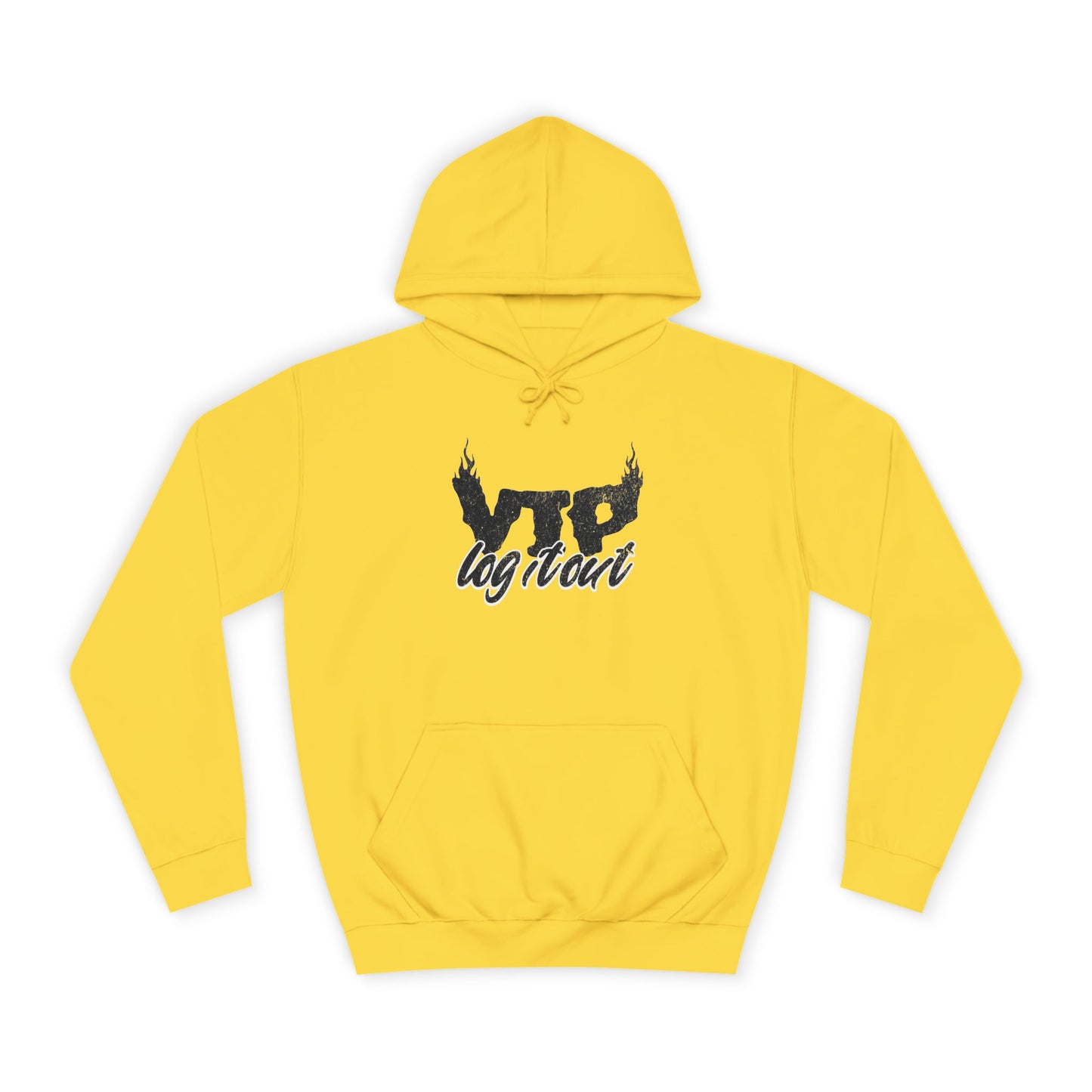 Unisex Log it Out Hoodie with Bold Logo, Casual Streetwear, Perfect for Any Thing, Comfortable Gift for Everyday Wear