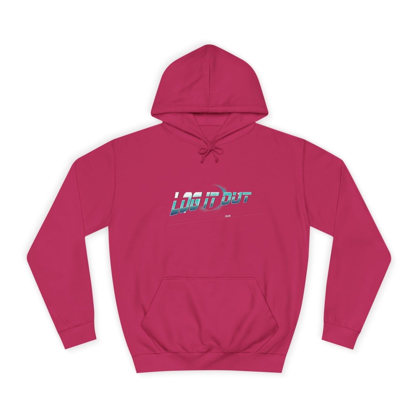 Unisex 'log it out' Hoodie with Retro Style, Ideal for Everyday Wear, Perfect for trendy wear,Gift for Friends
