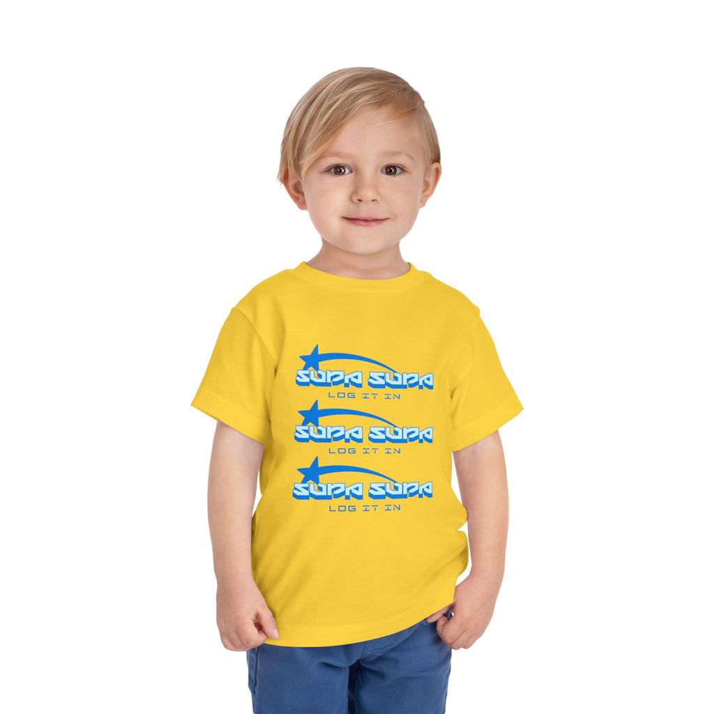 Toddler Tee — Blue Star 'Supa Supa' Graphic Shirt