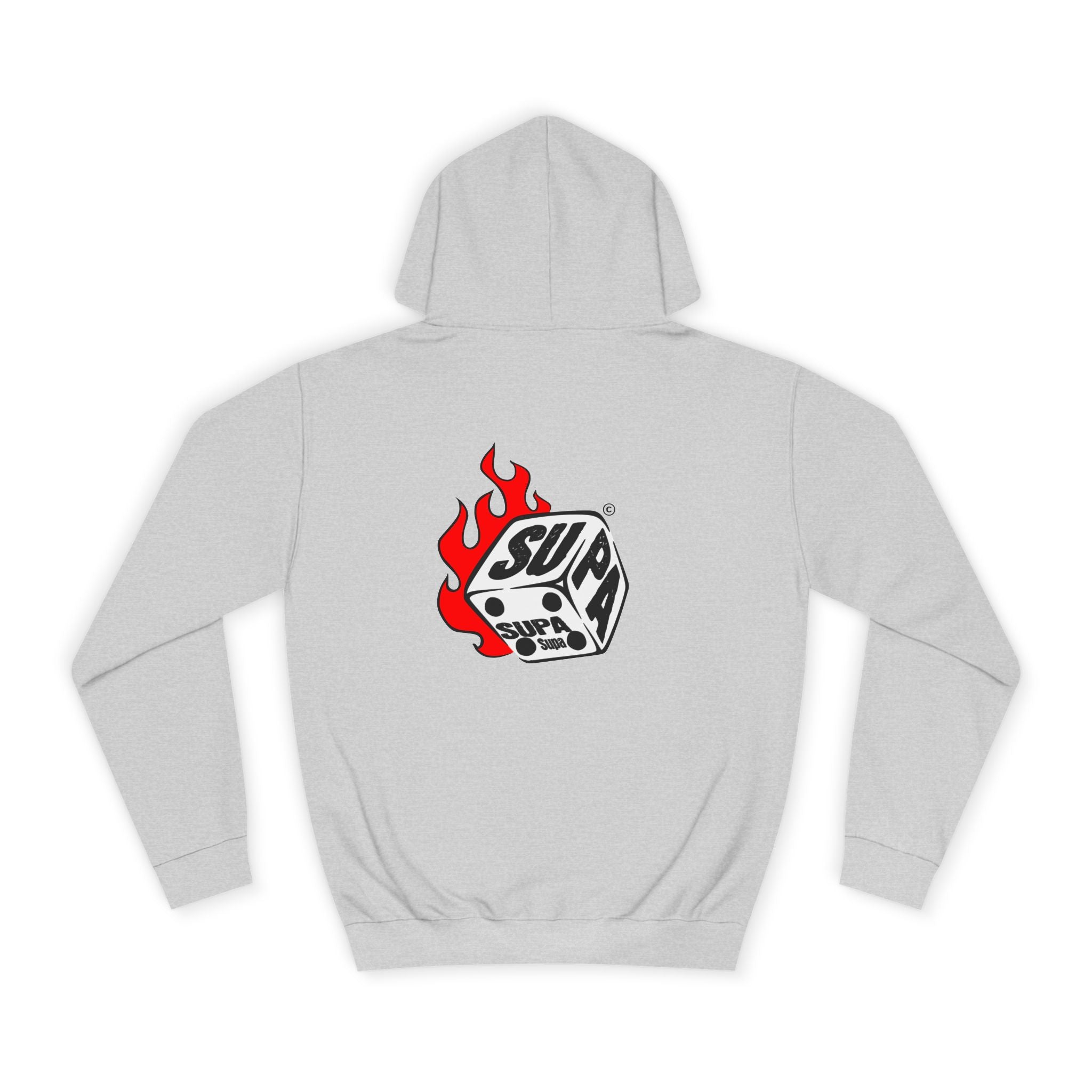 Cool Fire Graphic Unisex SUPA Hoodie, Apparel, Streetwear, Casual Wear, Unique Hooded Sweatshirt