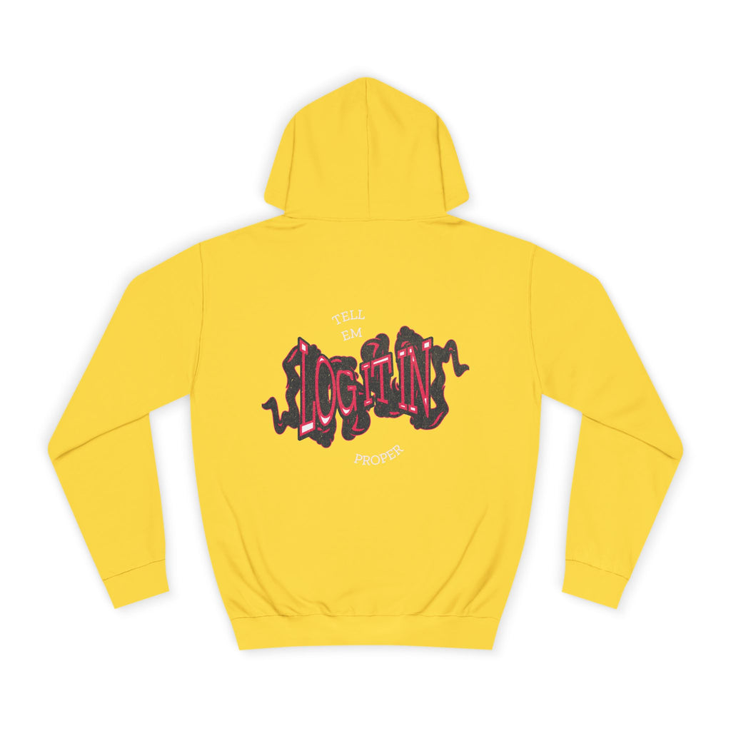 'Log it in'Hoodie for Unisex, Casual Wear, Trendy Apparel, Perfect for Everyday wear, Comfortable Fit