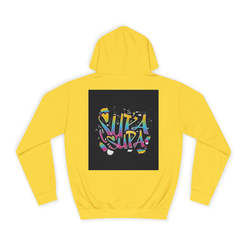 Colorful Unisex Supa Supa Hoodie, Casual Sweatshirt, Vibrant Apparel, Streetwear Hoodie