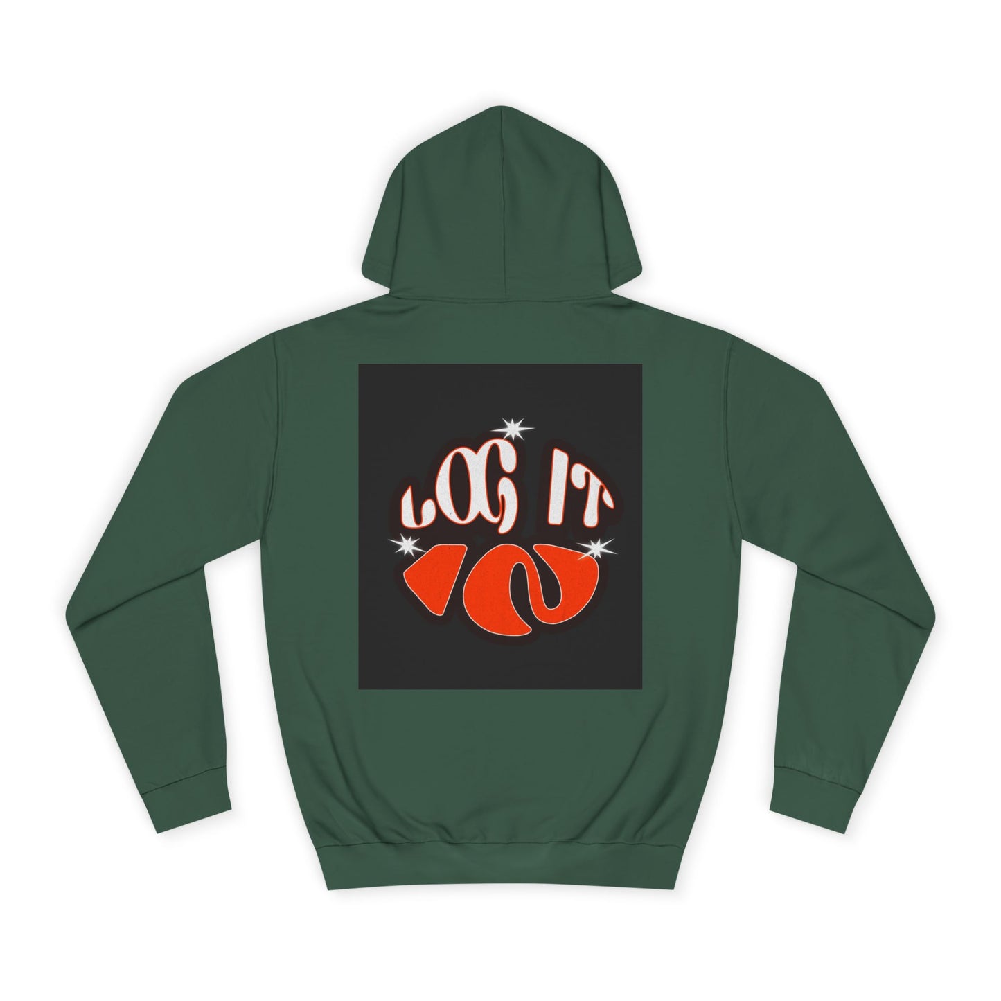 Trendy Unisex Log it in Hoodie, Casual Wear, custom Gear, Gift, Relaxed Fit