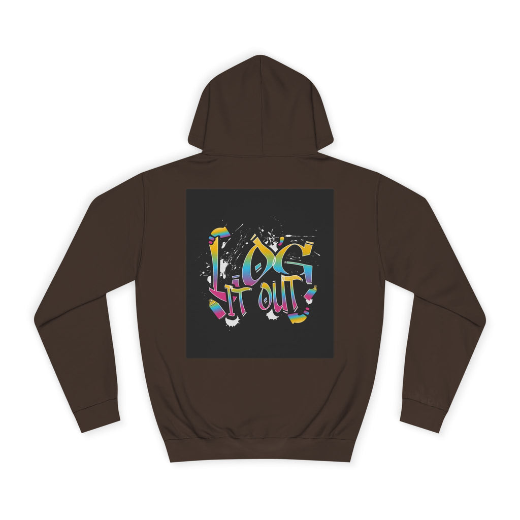 Colorful Unisex log it out Hoodie - Perfect for Students, Casual Wear, Gifts, Relaxed Style, trendy wear