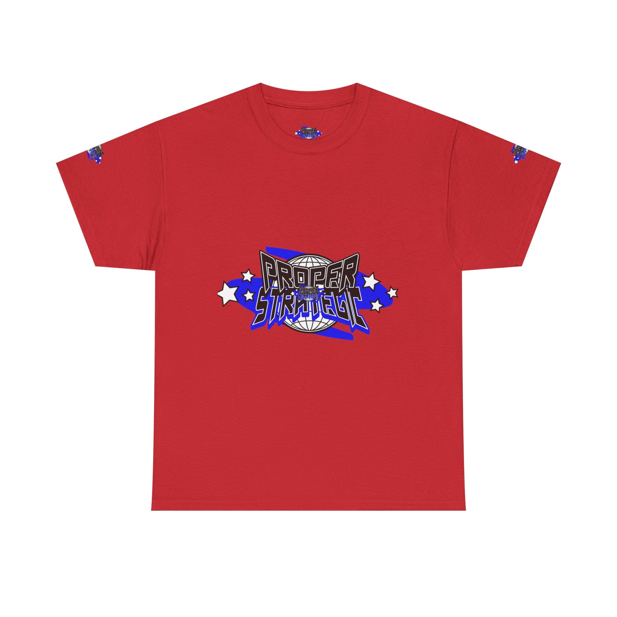 Proper 'Strategic' Graphic Tee — Retro Blue Streetwear T‑Shirt