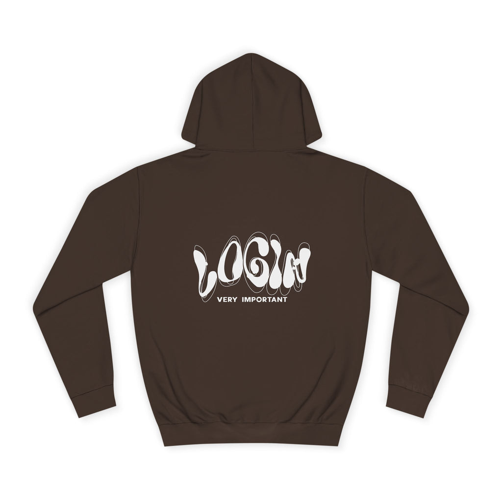 Cool College Unisex Hoodie - LOGIN, Apparel, Funny Hoodie, Gift, Cozy Wear,Trendy Fashion