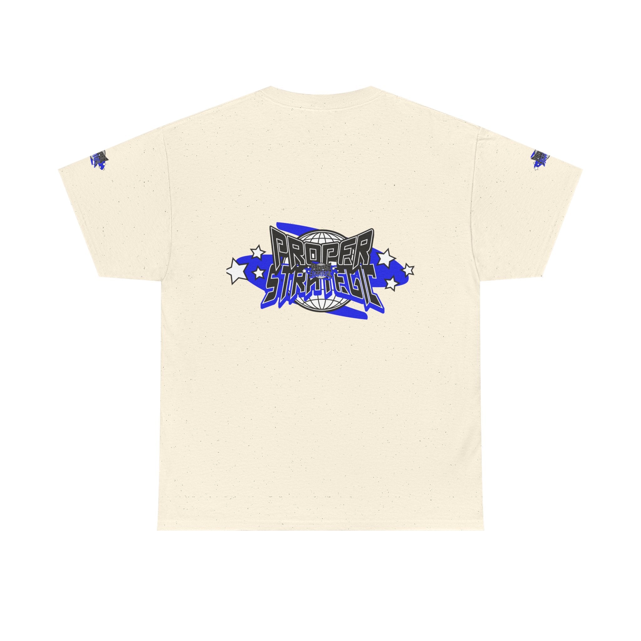 Proper 'Strategic' Graphic Tee — Retro Blue Streetwear T‑Shirt