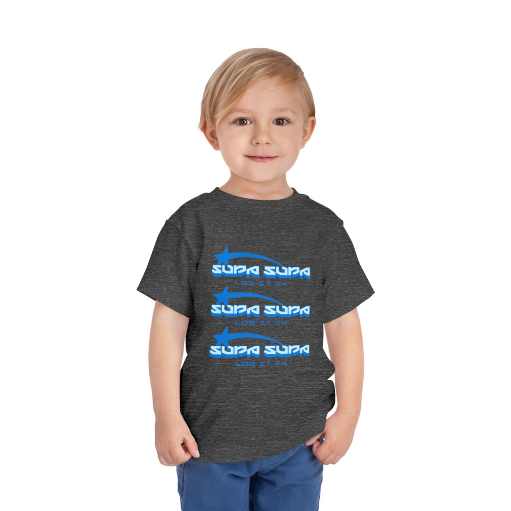 Toddler Tee — Blue Star 'Supa Supa' Graphic Shirt