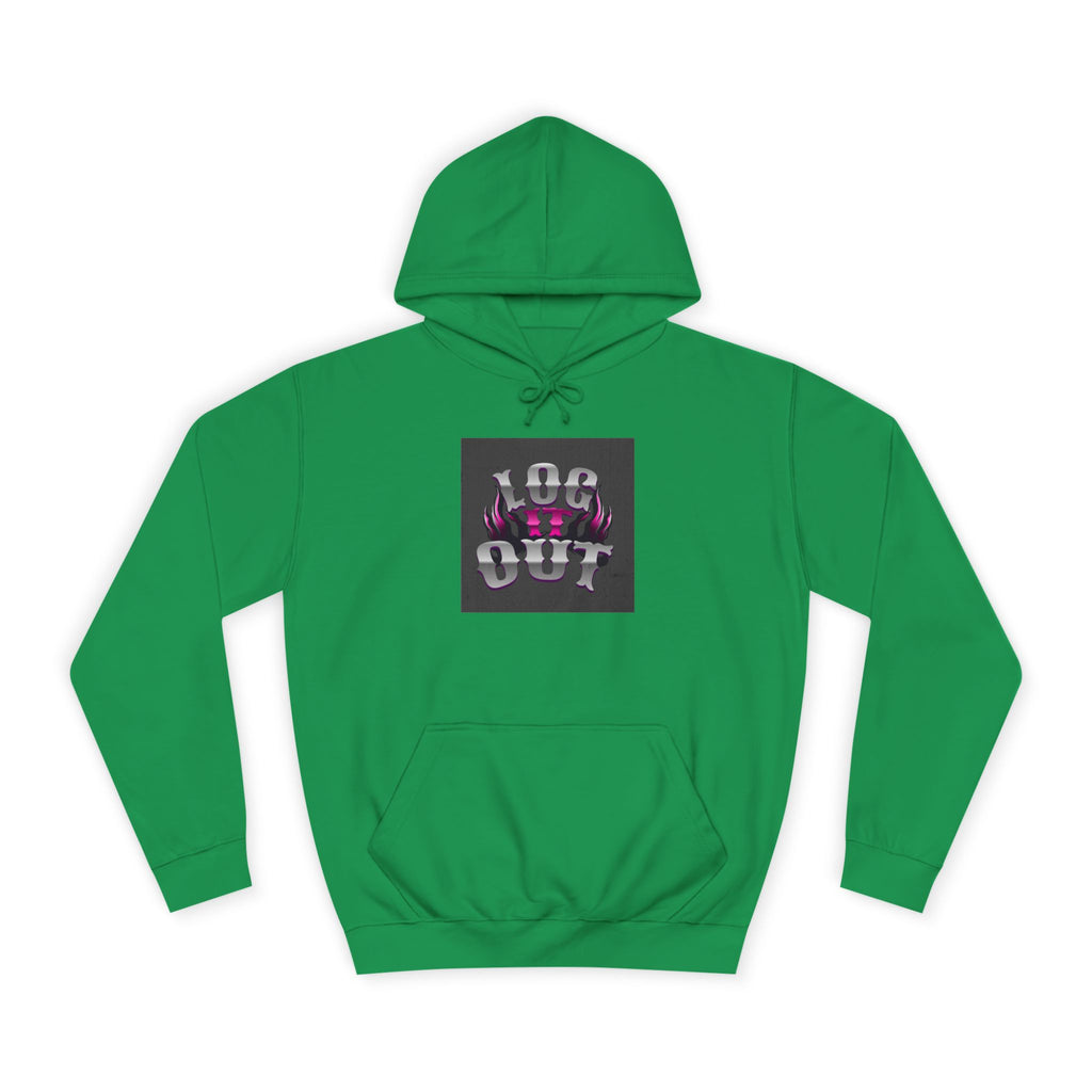 Cool Unisex Log it out Hoodie, Perfect for Any one, Trendy Custom Apparel, Casual Wear, Gift, Streetwear Style