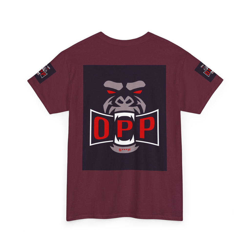 Gorilla OPP Graphic Tee — Bold Red & Black Urban Streetwear Shirt