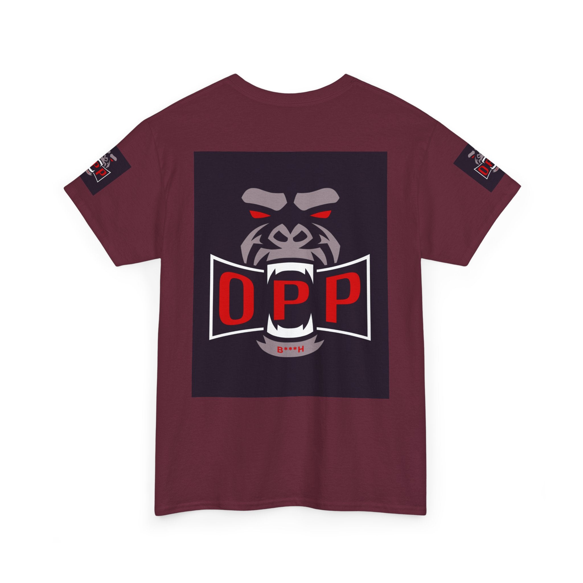 Gorilla OPP Graphic Tee — Bold Red & Black Urban Streetwear Shirt