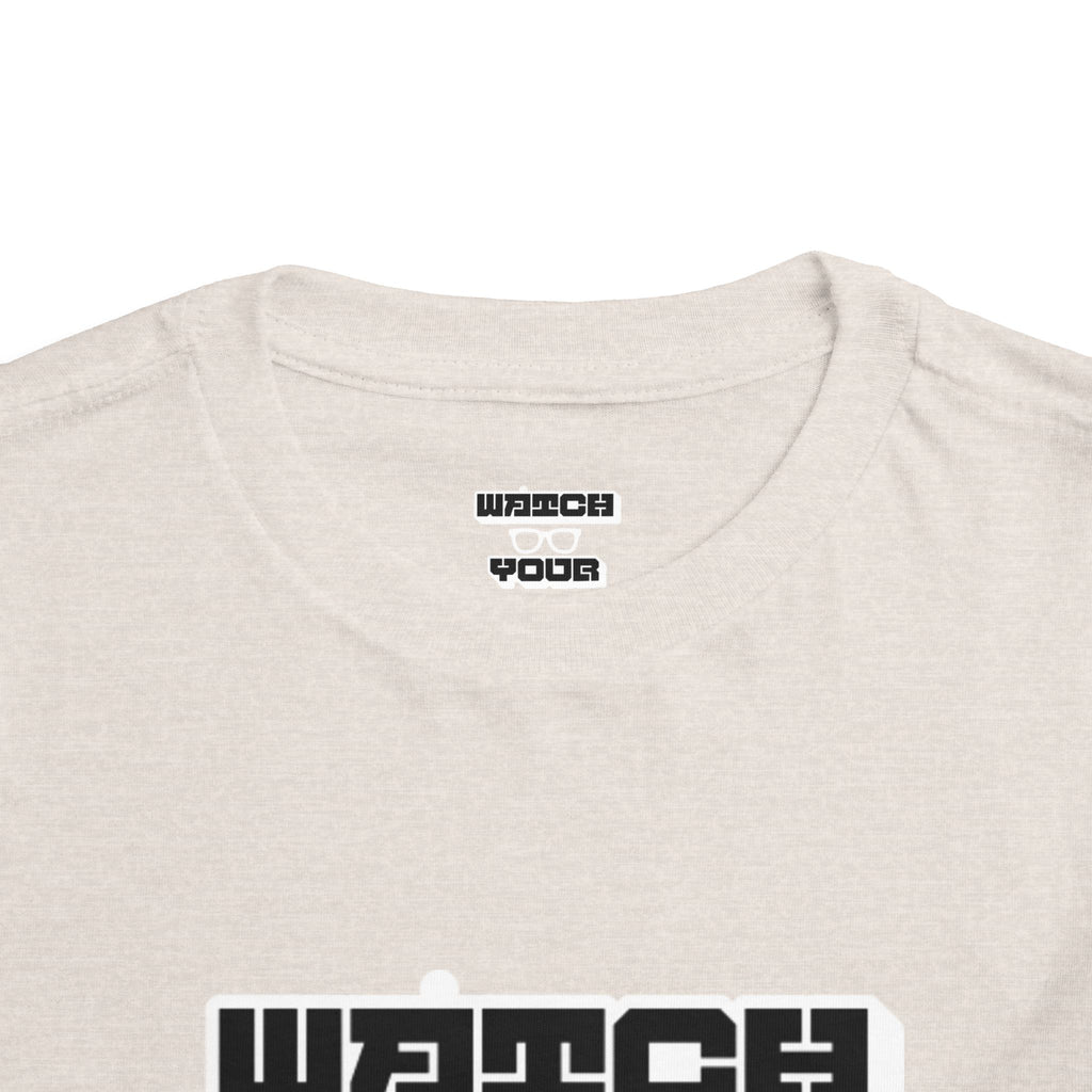 Toddler Tee — "Watch Your Back" Graphic Kids Shirt