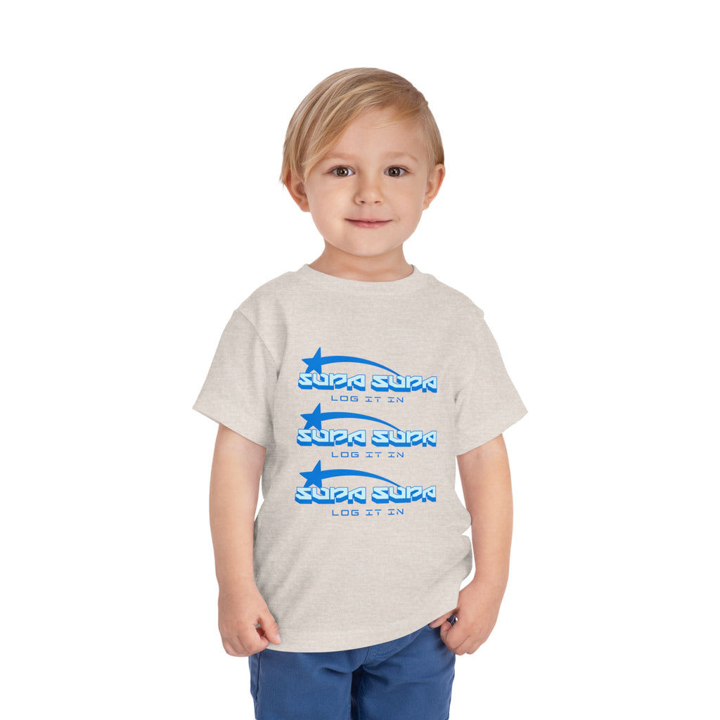 Toddler Tee — Blue Star 'Supa Supa' Graphic Shirt