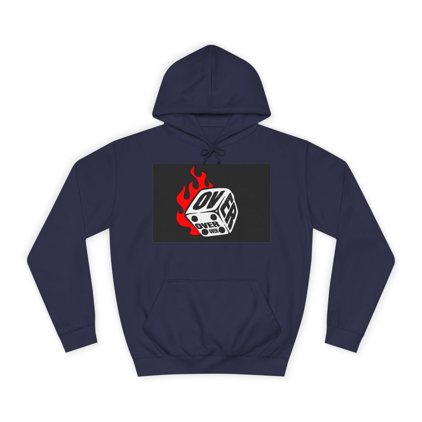 OVER Graphic Hoodie, Oversized Sweatshirt, Trendy Unisex Hoodie, Gift, Casual Layering Top